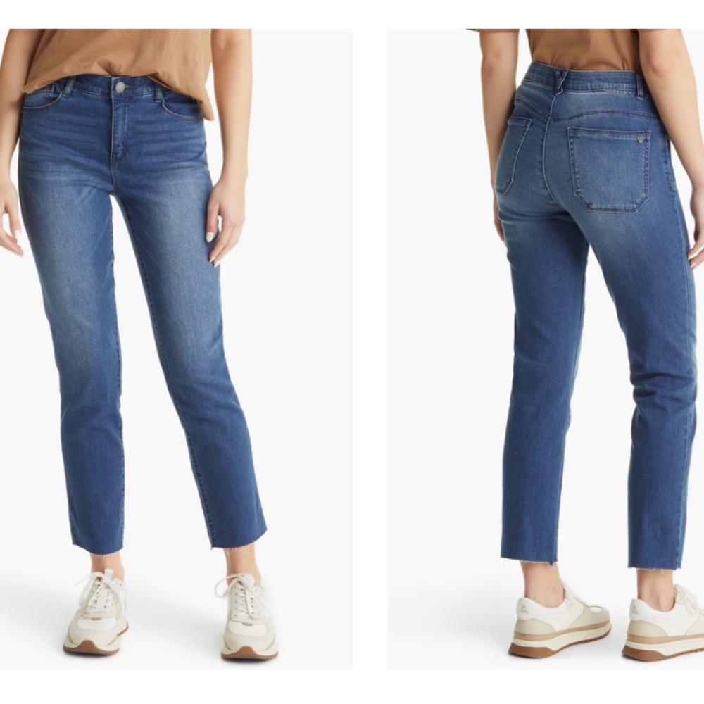 Wit & Wisdom Dark Wash Elastic Waist Jeans - 10